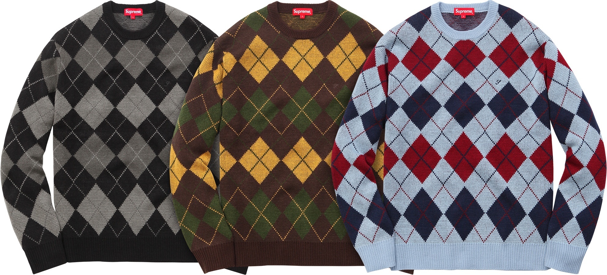 Argyle Crewneck Sweater